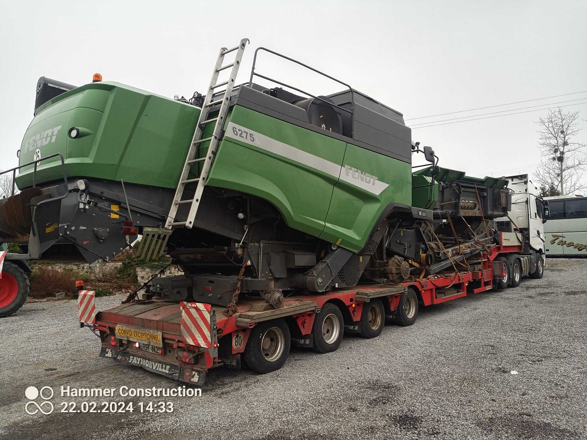 Kombajn Fendt 6275 heder power flow transport