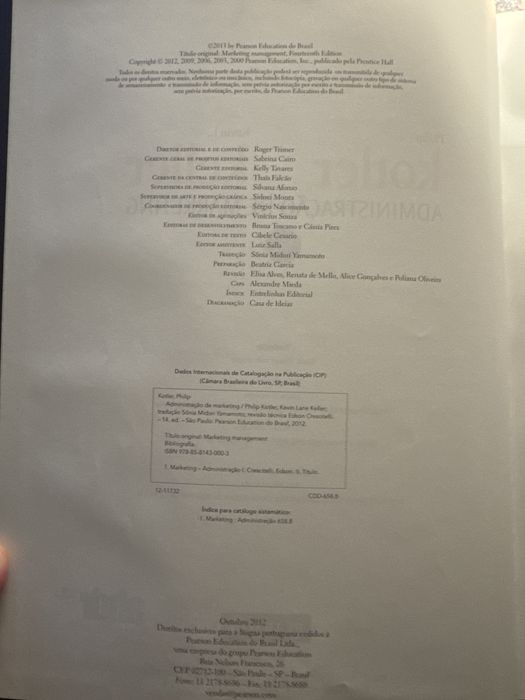 Livro de Administração de Marketing 14e Kotler
