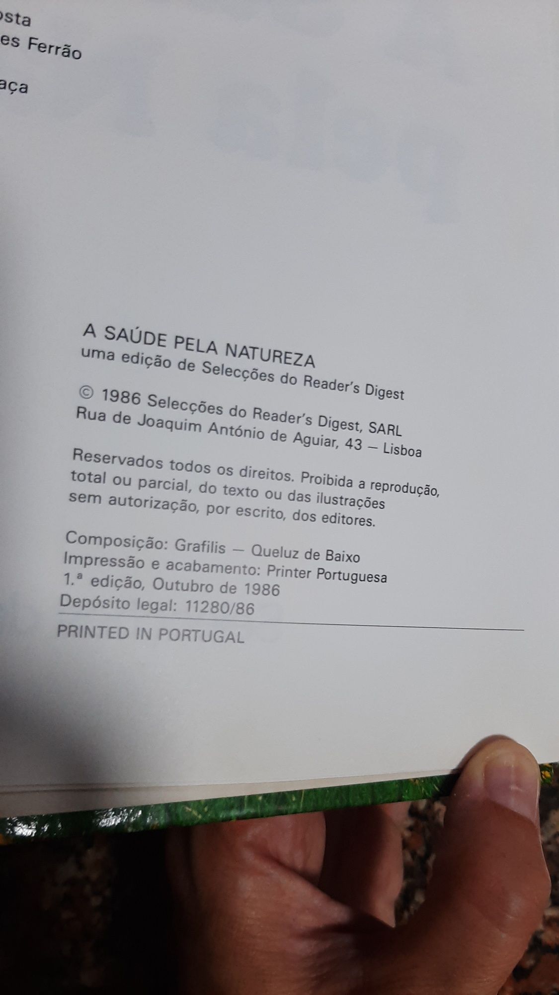 Livro "A Saúde pela Natureza"