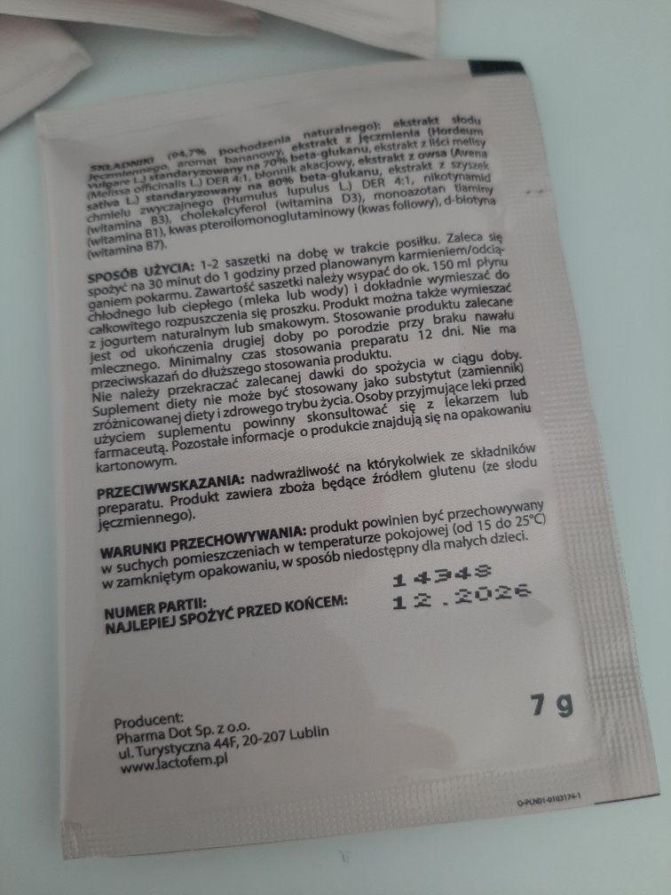 Kompresy multi mam + lactofem ( smak bananowy )