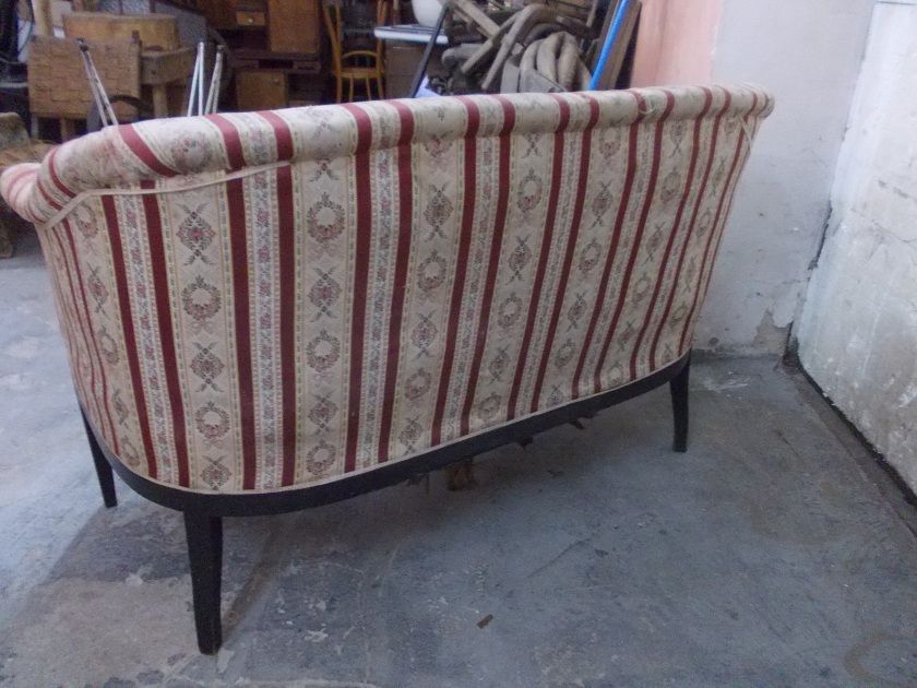 Przedwojenna eklektyczna sofa ławka kanapa - oryginał