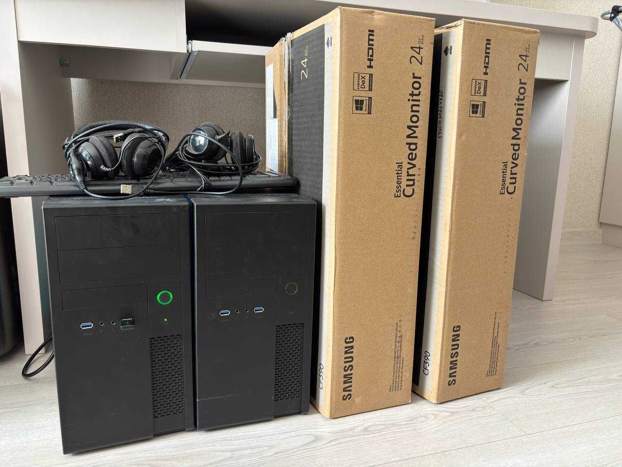 Компʼютери для роботи: AMD 3000G, 8GB RAM, 120SSD монітор, переферія