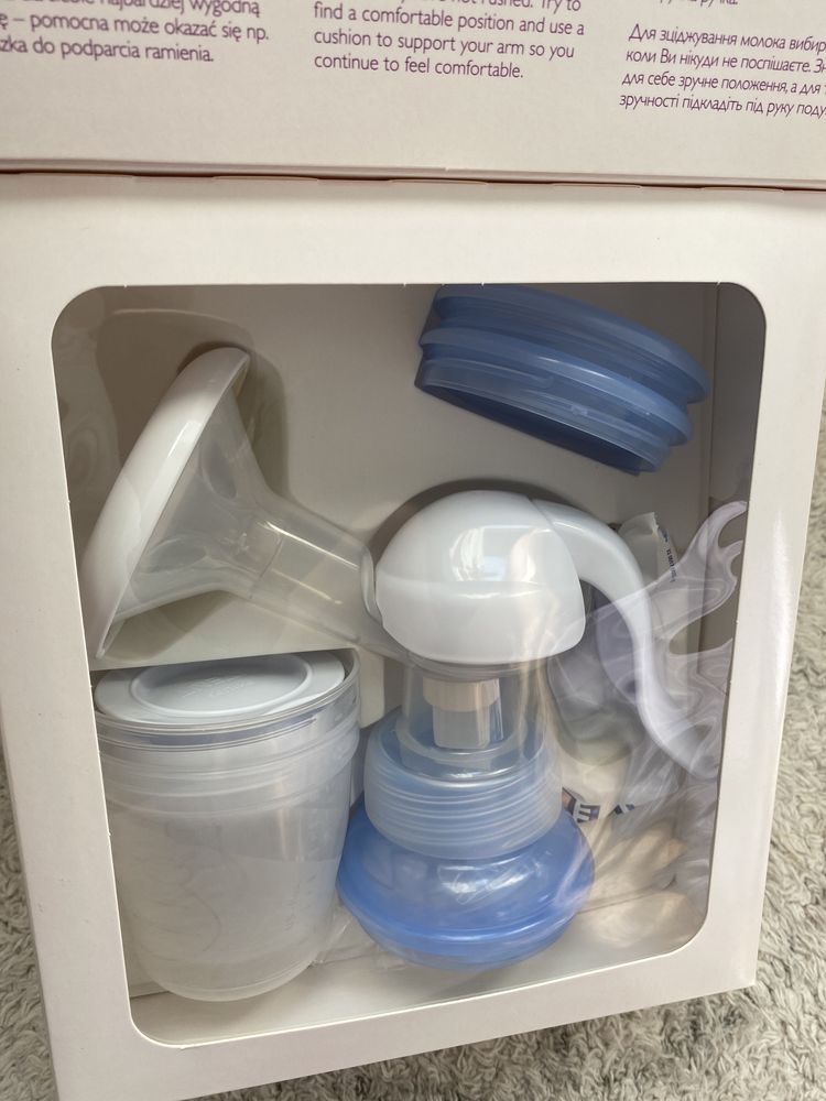 PHILIPS AVENT laktator NATURAL  + butelka  125 ml