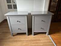 Szafki nocne Ikea Hemnes szare