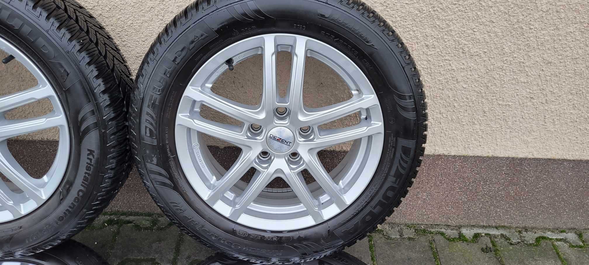 Alufelgi DEZENT 5X112 z oponami 206/60 R16 zima jak nowe