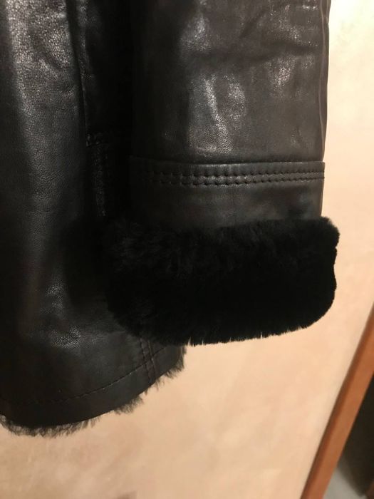 Чоловіча зимова куртка шкіряна