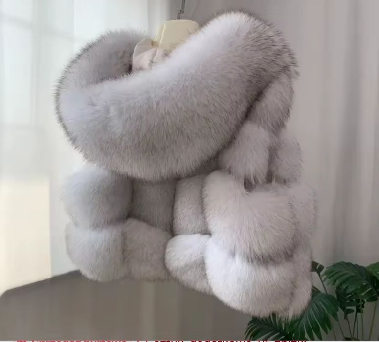 Kamizelka z lisa futro naturalne