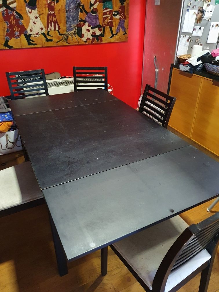 Mesa c/ 5 cadeiras Ikea