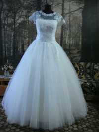 Свадебное платье большого размера ( 56р)