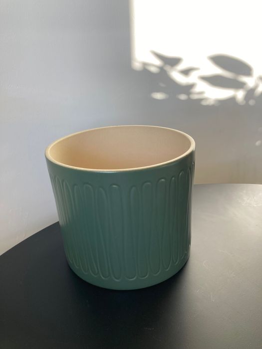 Duża zielona donica ciężka ikea