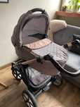 Wózek babydesign + nosidełko cybex + akcesoria zimowe