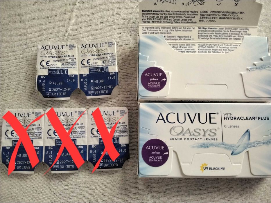 Soczewki Acuvue oasys +8 8 szt