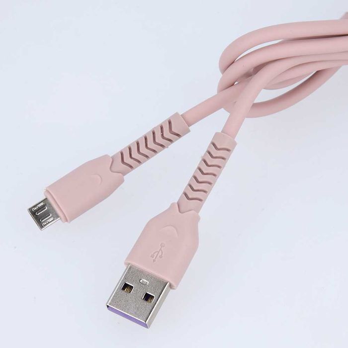 Kabel Maxlife MXUC-04 USB - microUSB 1,0m 3A różowy