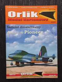 Model Kartonowy Orlik 021 9/2005 Samolot Gloster G.40 Pioneer + LASERY