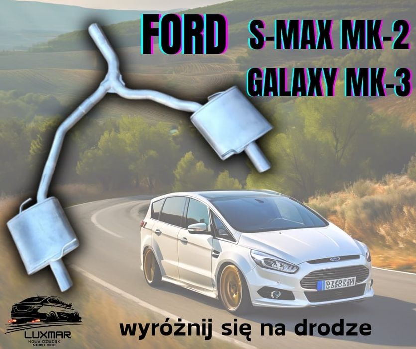 Tłumik końcowy wydech Ford S-Max MK2 Galaxy