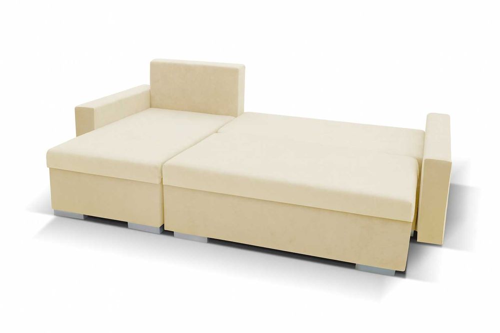 Narożnik Do SalonuJOY Kanapa Sofa Rozkładana 2 Pojemniki Na Pościel