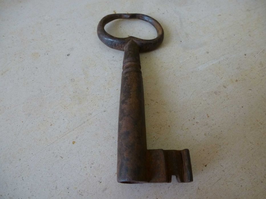Chaves de ferro forjado de portas antigas