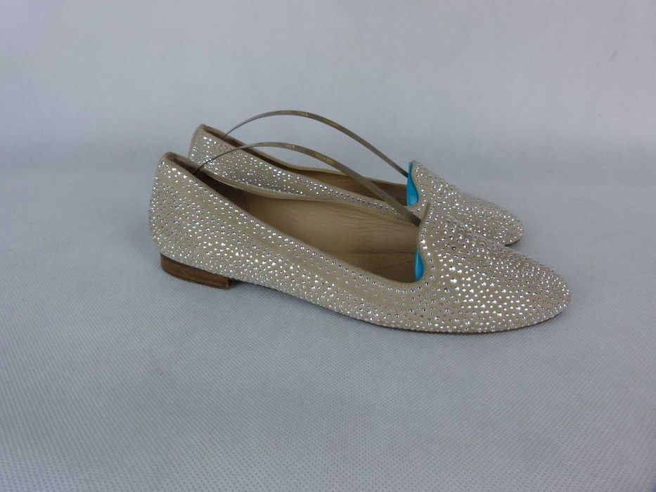 Massimo Dutti skórzane balerinki dżety skóra naturalna 40 26 cm