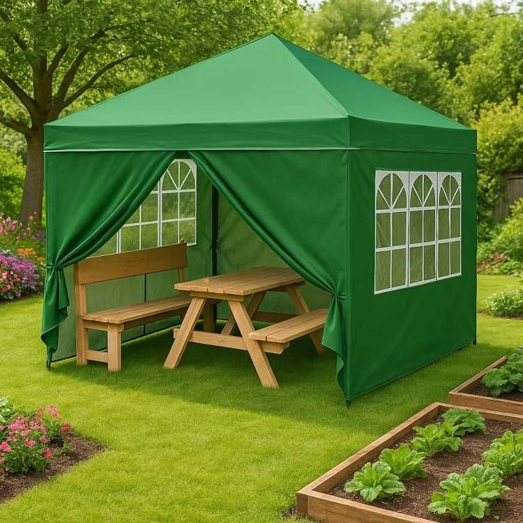 Namiot pawilon ogrodowy handlowy 3 x 3 m Pergola ogrodowa WYTRZYMAŁY