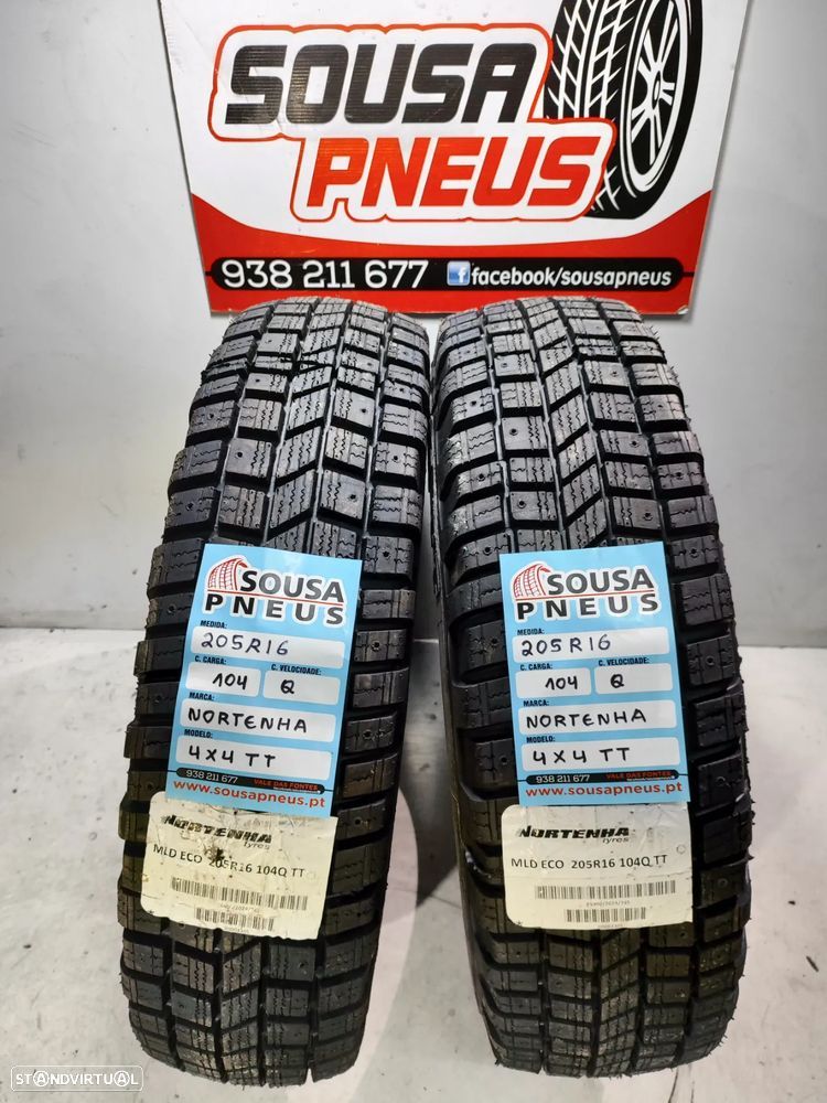 2 pneus semi novos nortenha 205 r18 - oferta dos portes