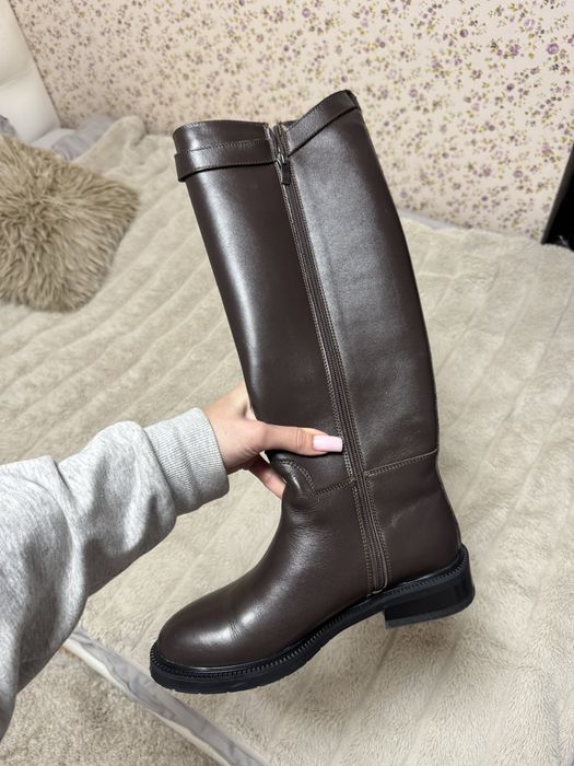 Жокейські чоботи (єврозима),натуральна шкіра