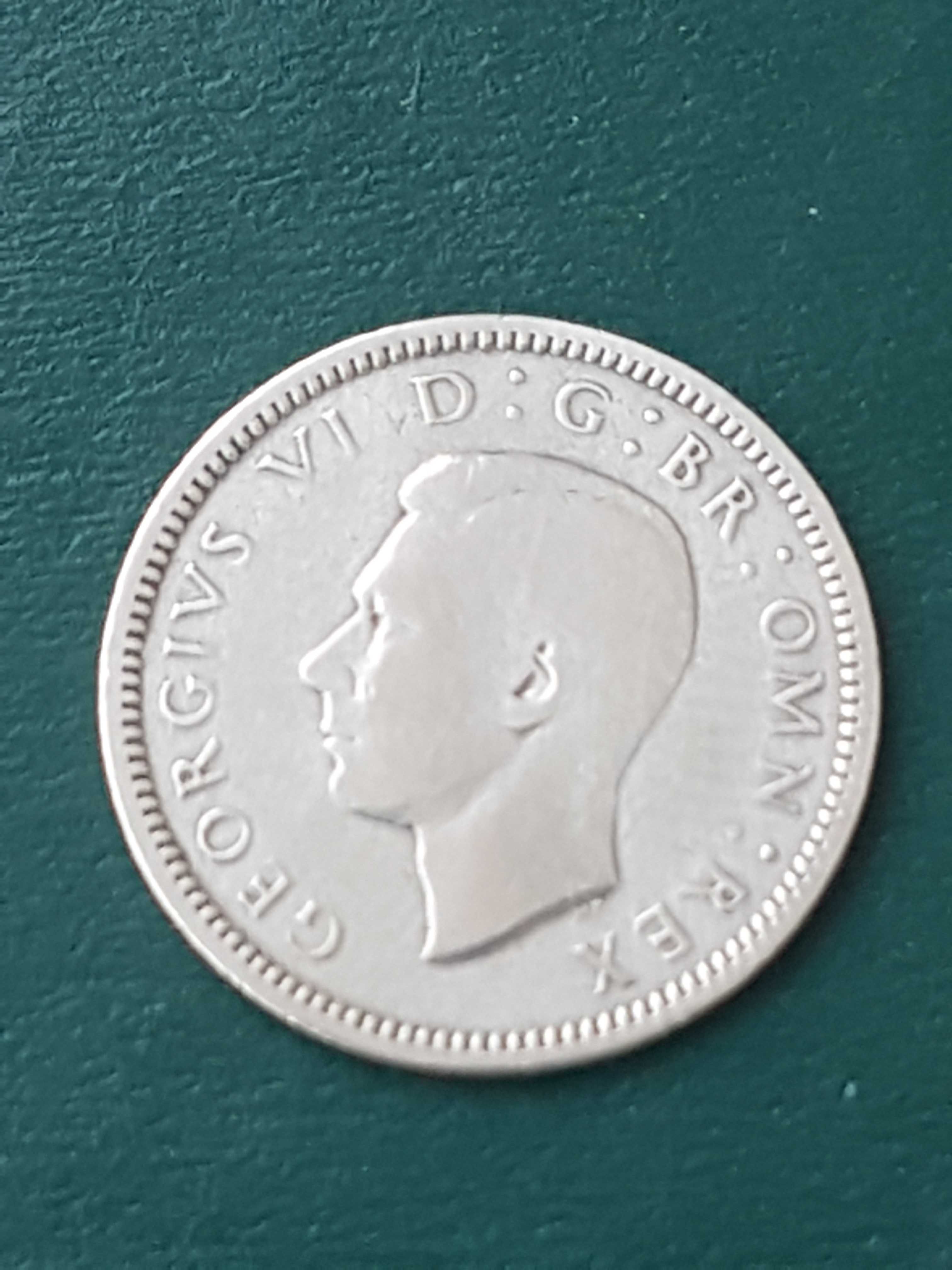 1939 George VI British Silver Sixpence
