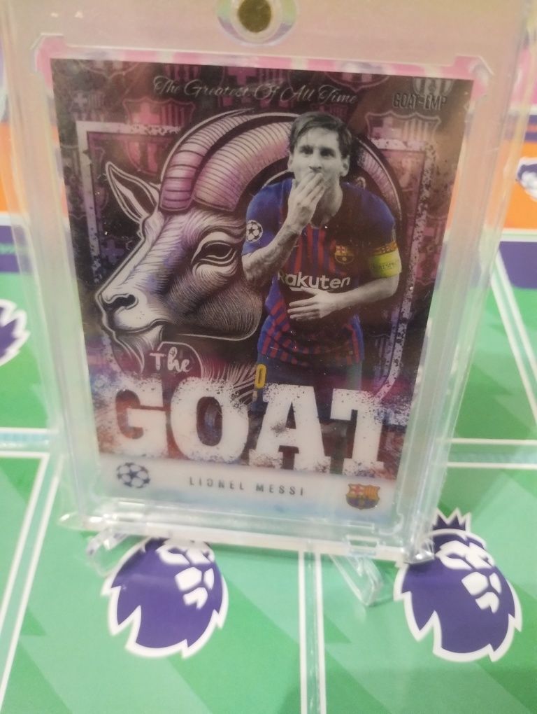 Topps match attax extra 2024/2025 Leo Messi Goat LMp 1:1800 najrzadsza