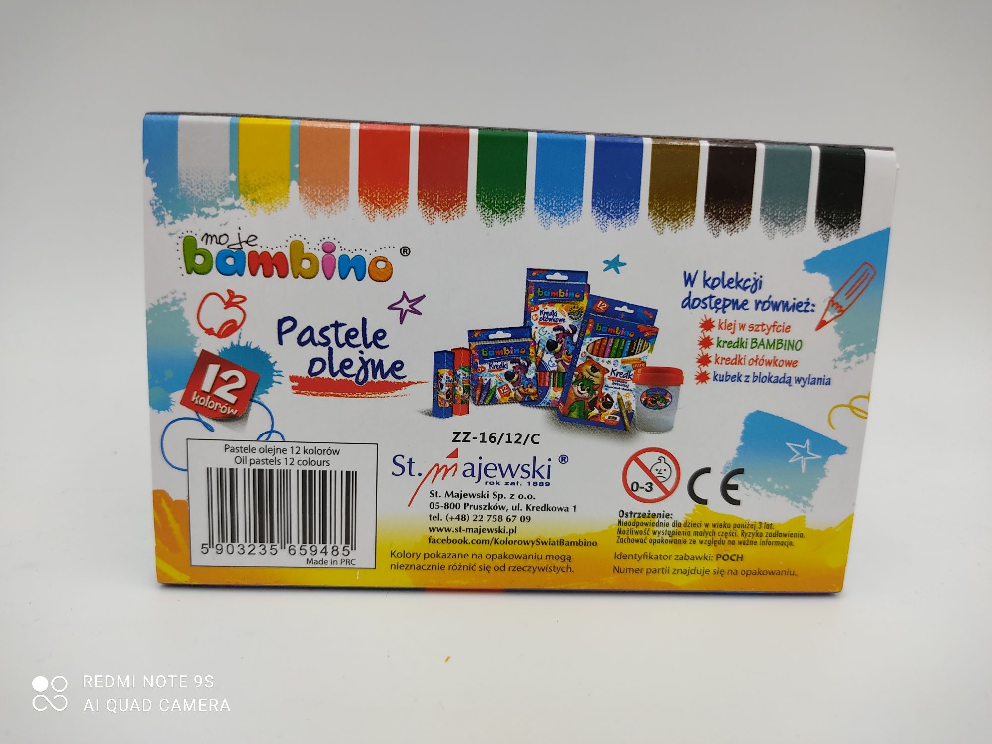 Pastele olejne Bambino 12 kolorów