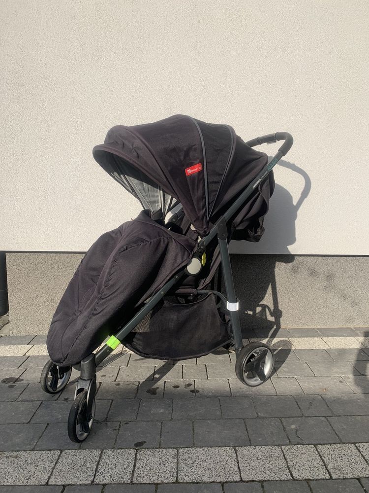 Wózek spacerowy  ESPIRO NANO Czarny+ nowe opony tylne
