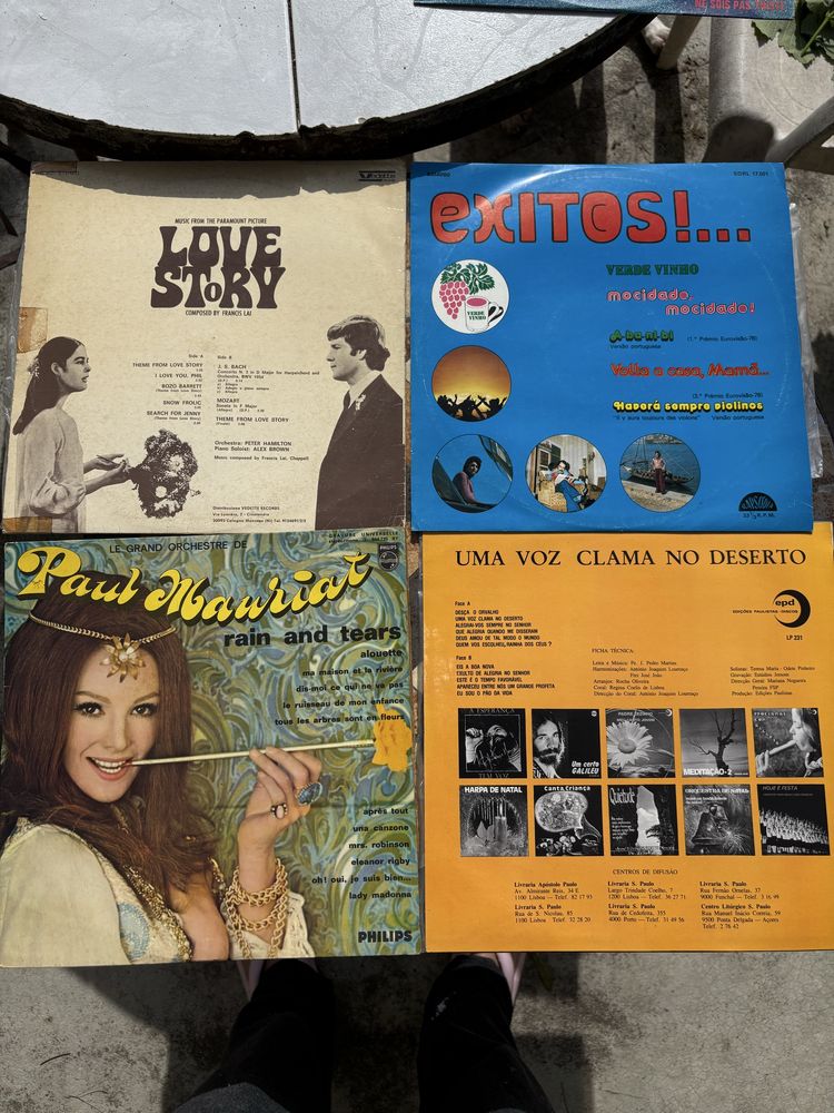 Discos de vinil antigos