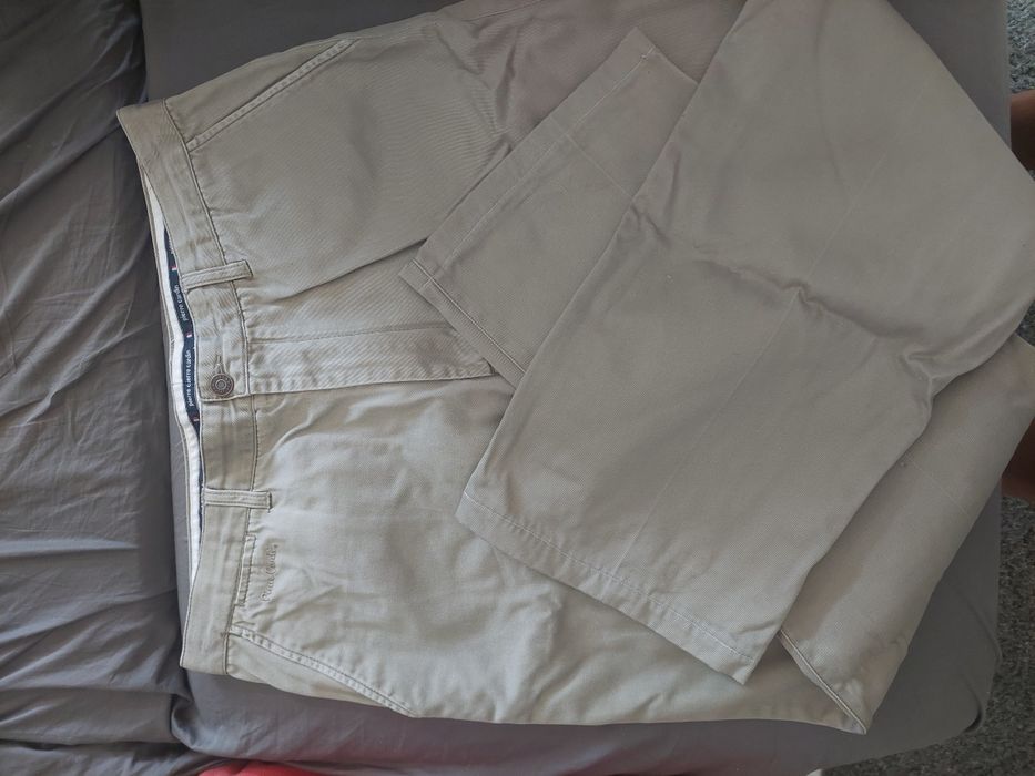 Calças beje Pierre Cardin