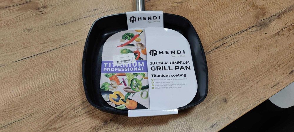 WYPRZEDAŻ EKSPOZYCJI - Patelnia grillowa gastro - Hendi 629802 - nowa