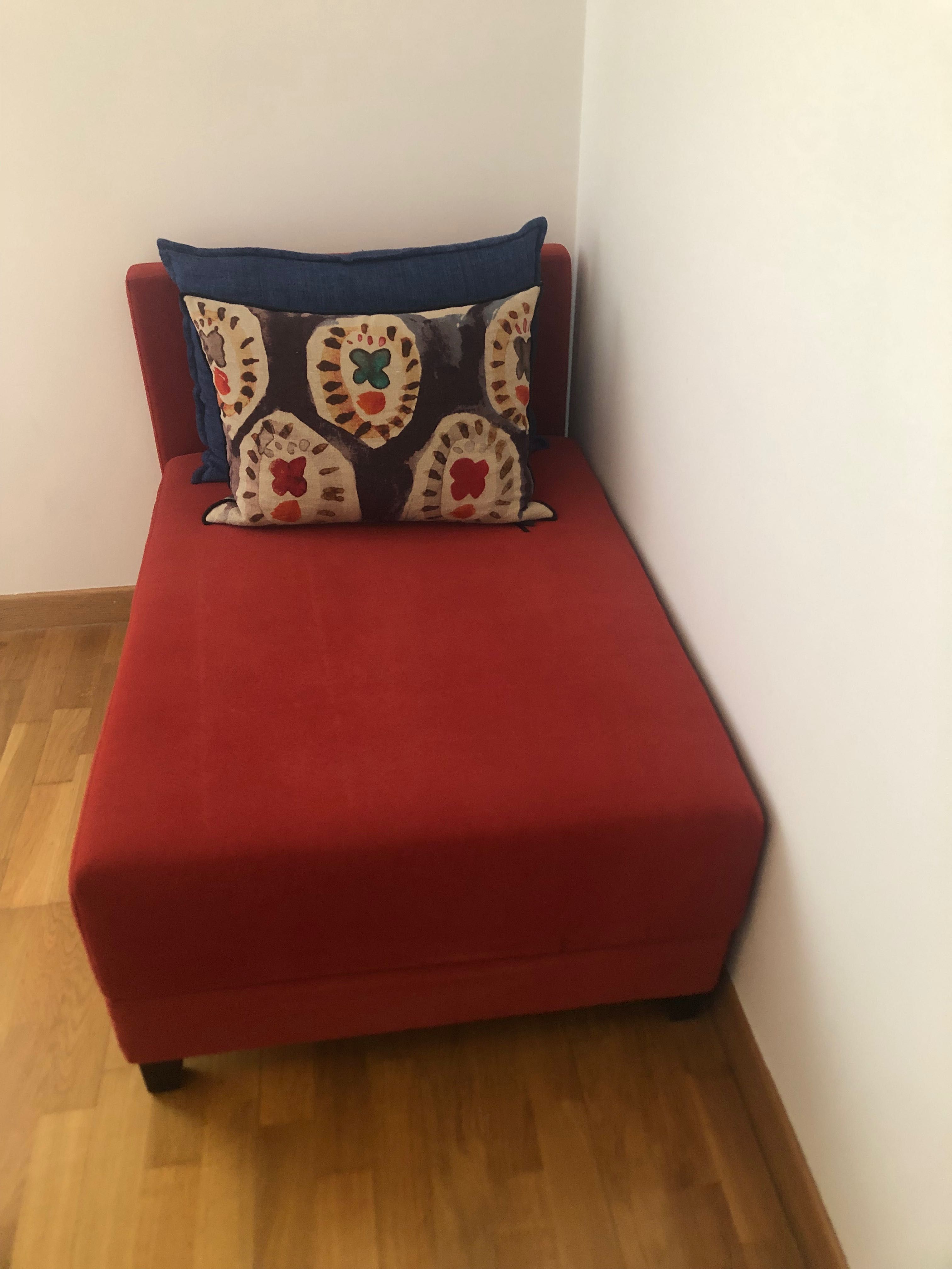 Chaise/cama em tecido - 76x200
