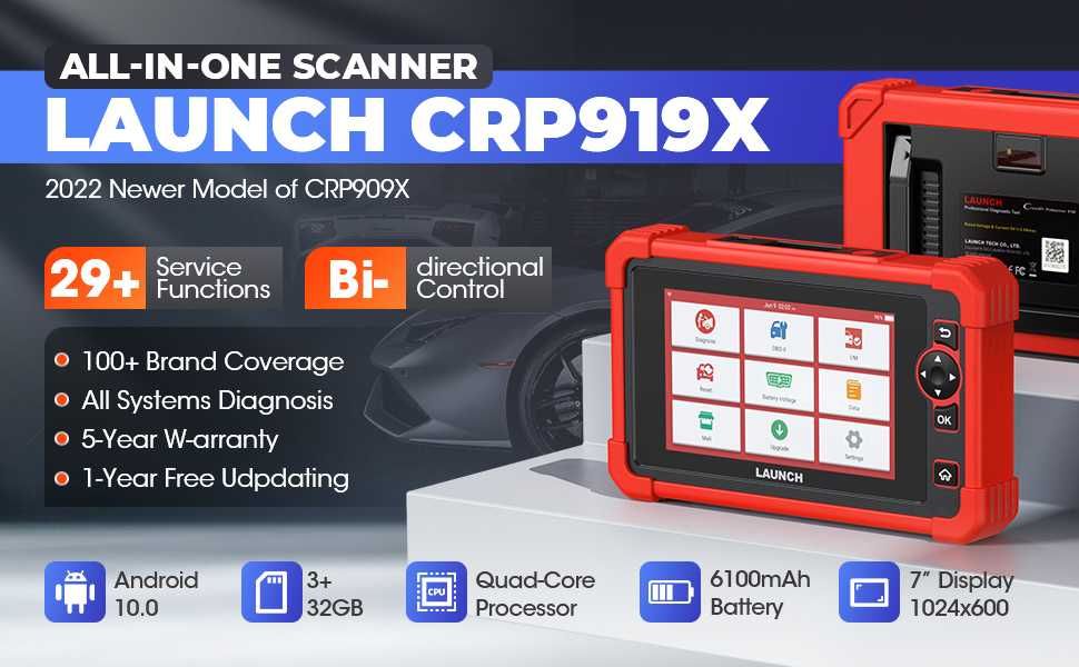 Launch CRP919X Maq Diagnostico OBD Original PT/Oficinas (NOVO)