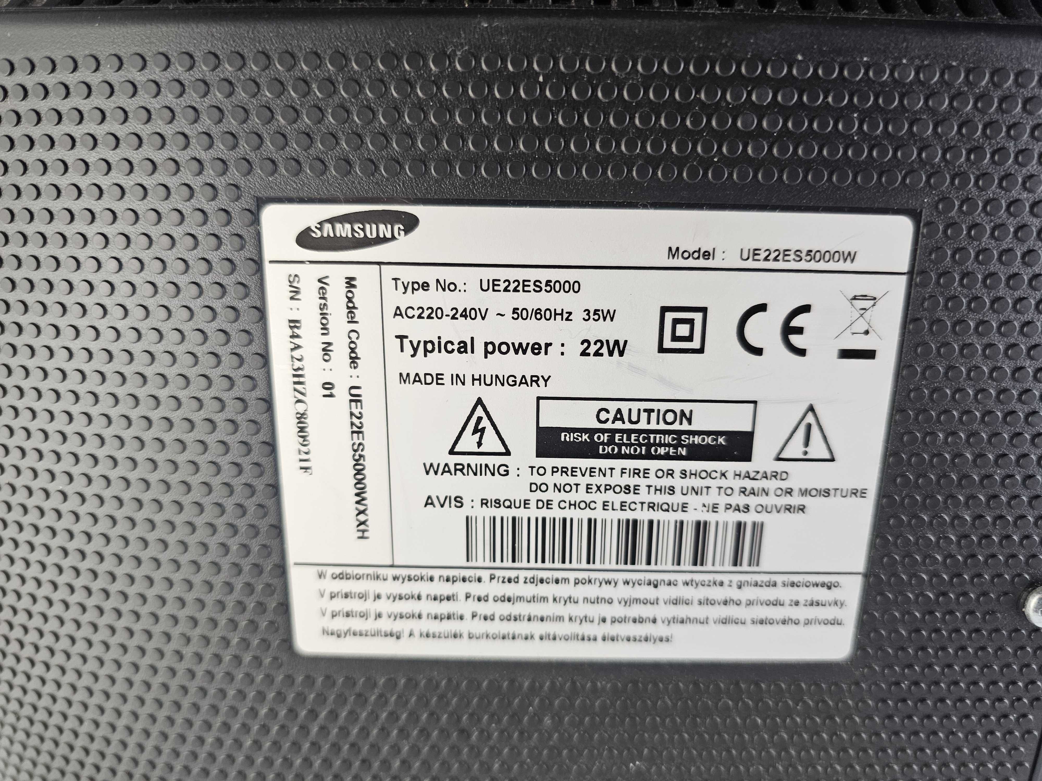 Telewizor 22 cale SAMSUNG UE22ES5000