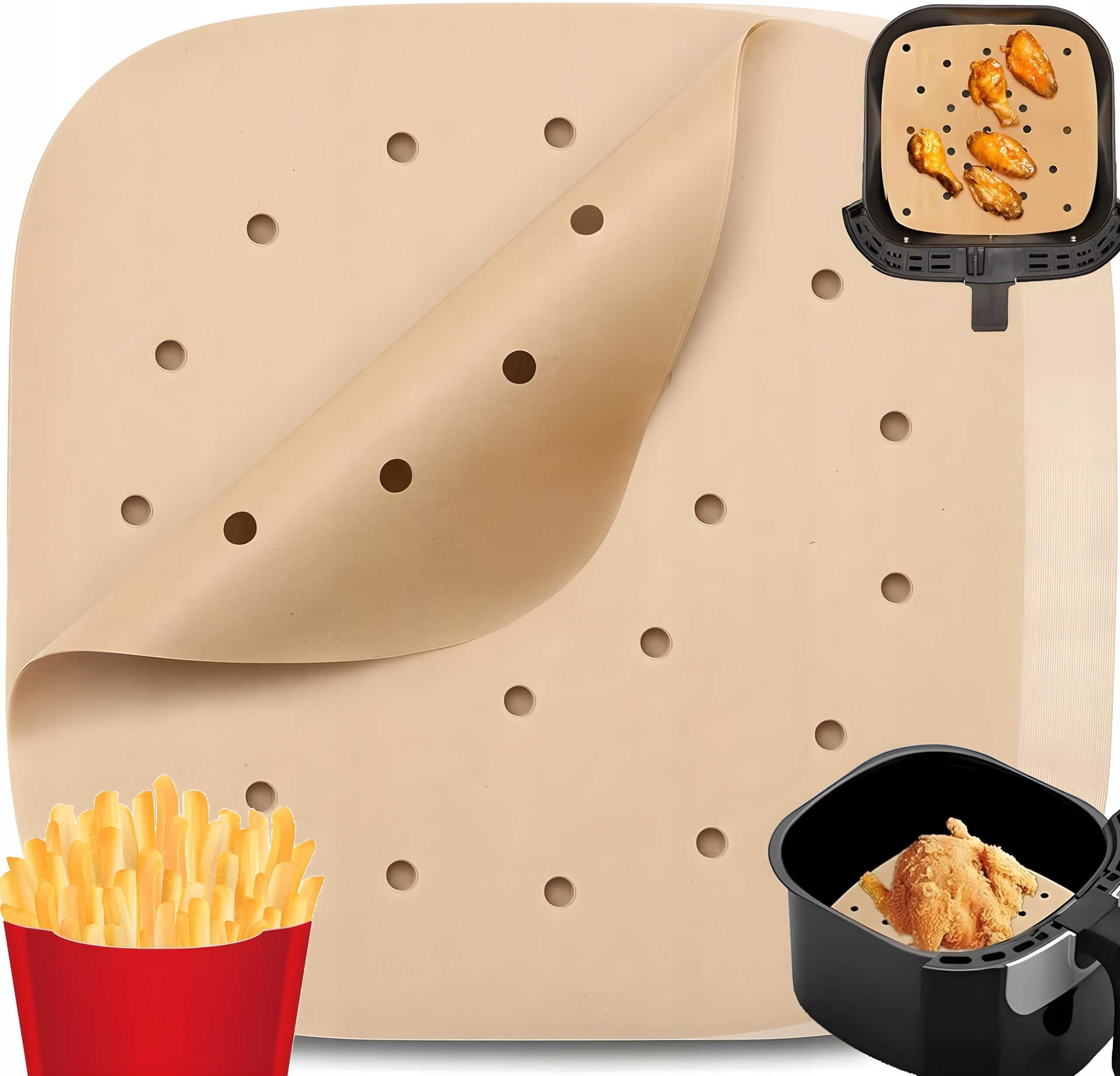 Papier Do Pieczenia Wkłady Airfryer Frytkownicy Beztłuszczowej 100szt