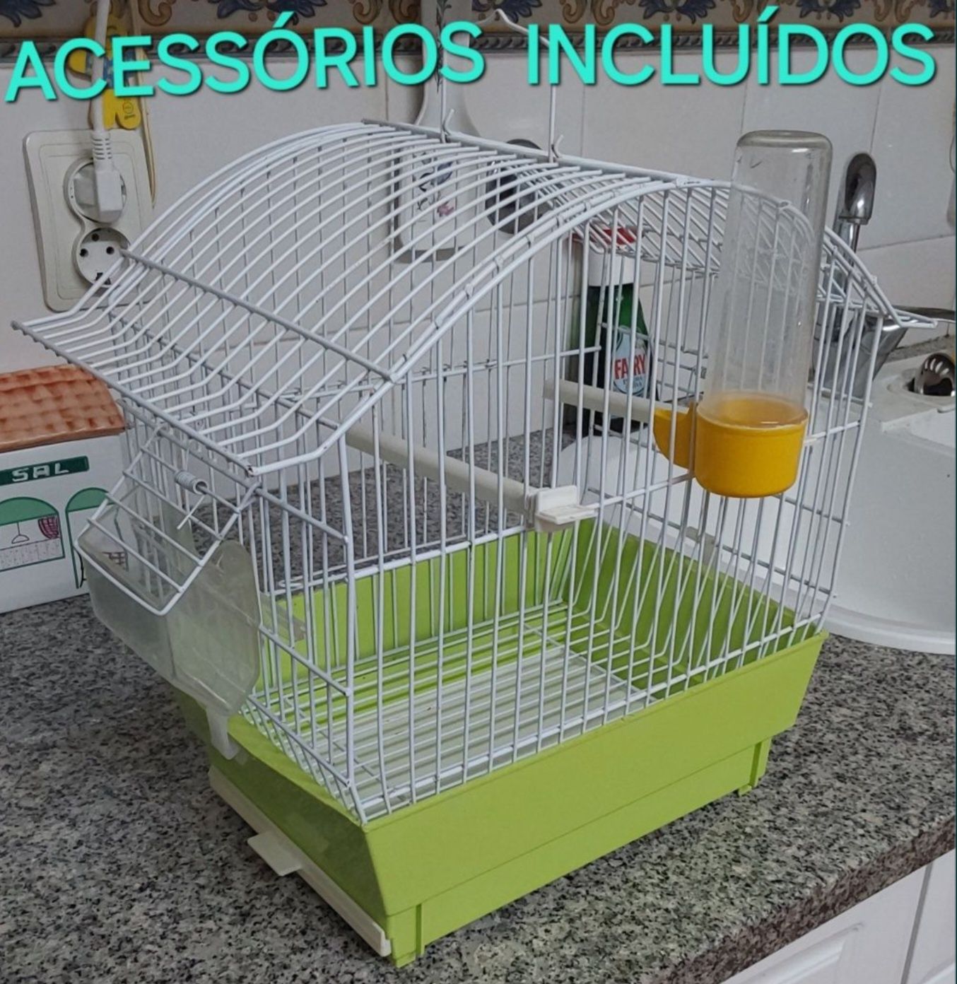 GAIOLA PARA AVES PEQUENO PORTE.Casa,Varanda,Quarto,Cozinha,Terraço.