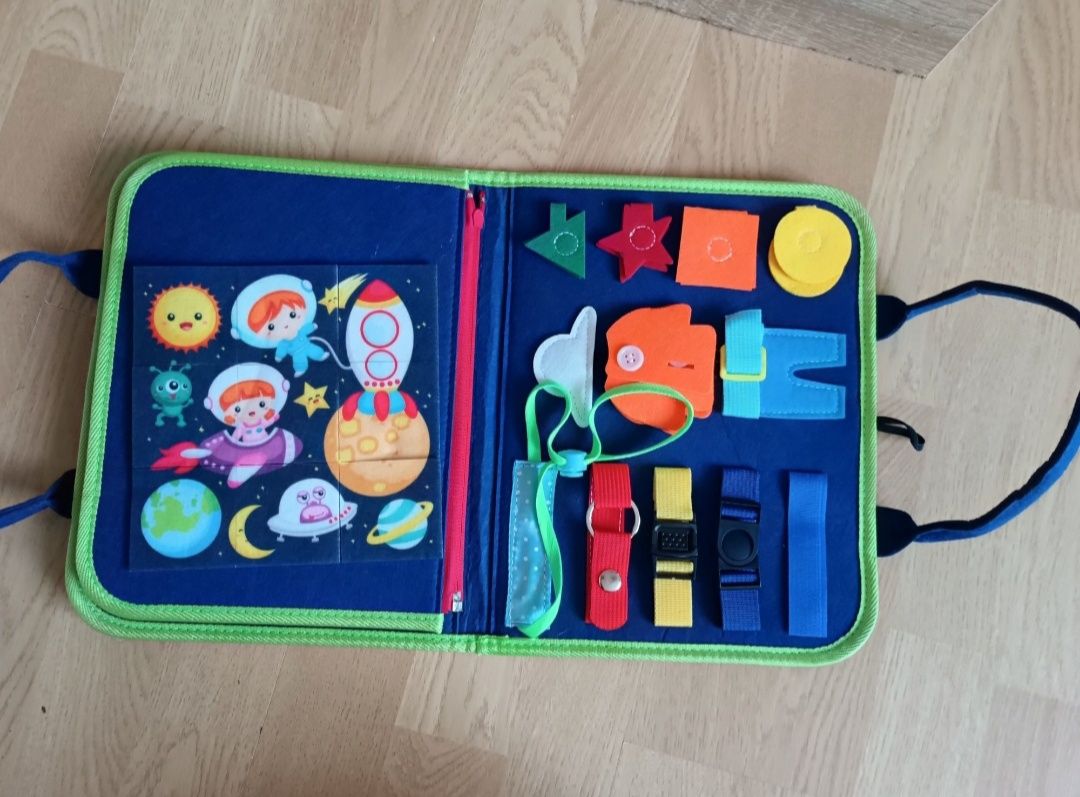 Wyprzedaż. Tablica Manipulacyjna Sensoryczna Montessori XXL