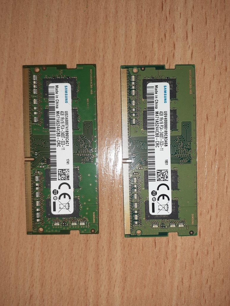 Оперативна пам'ять для ноубука SO-DIMM DDR4 4Gb Samsung 2400MHz- 2 шт.