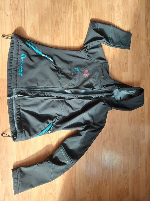 kurtka softshell White Season skiwear r.36 narciarska kaptur czarna