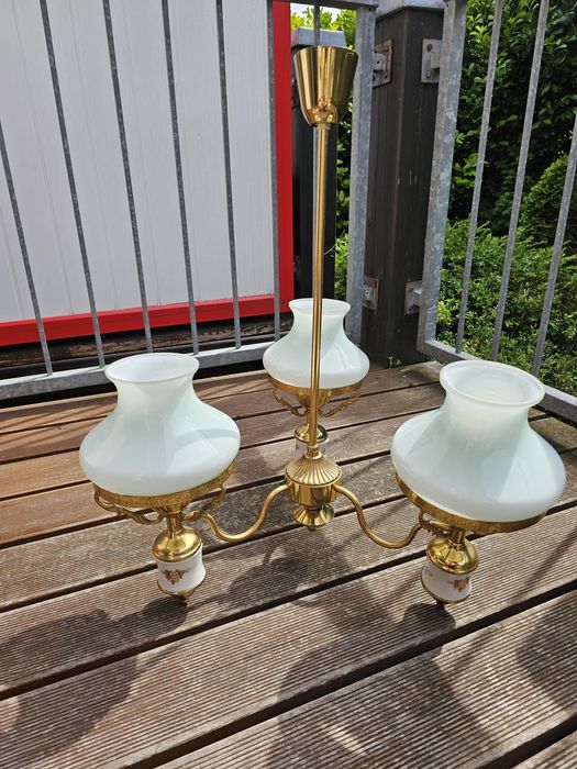 Żyrandol Trójramienny Mosiężny VINTAGE Tylko odbiór osobisty