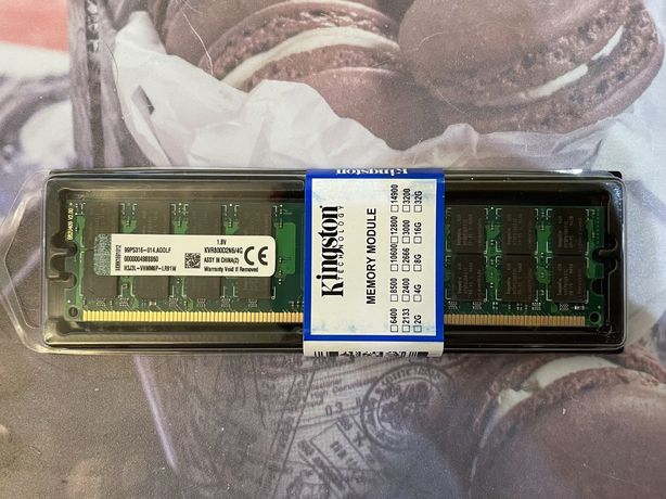 Память Kingston DDR2 800 4gb