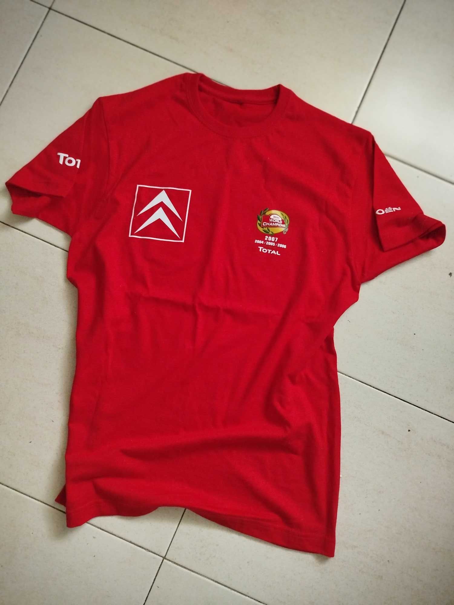 T-shirt , citroen, total merchandising rally de Portugal 2007