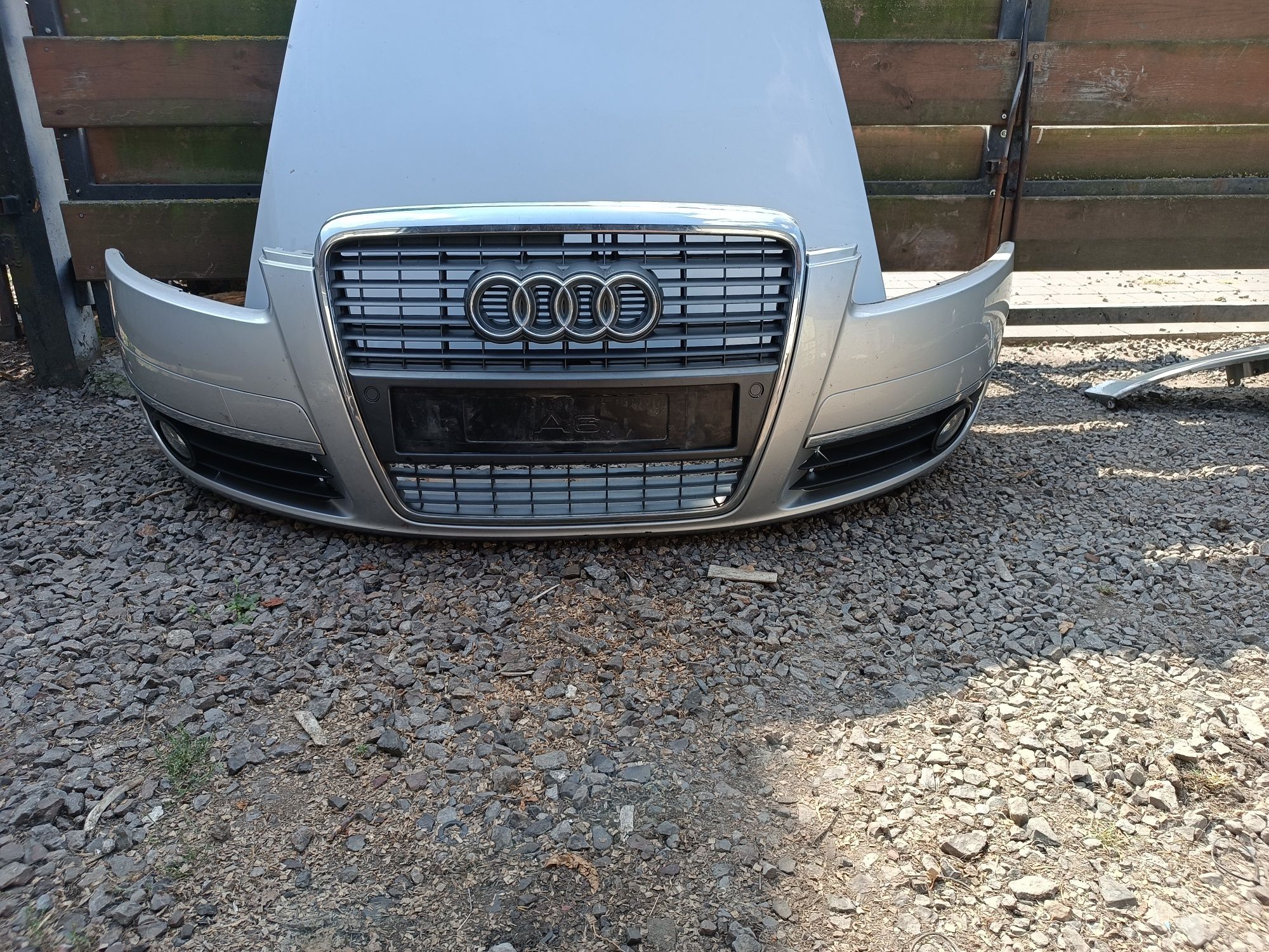 Przód kompletny zderzak maska lampy Błotniki audi A6 C6 ly7w Europa