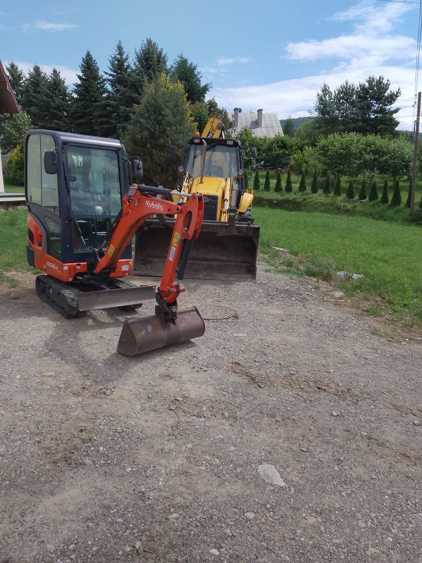 Roboty ziemne koparką i minikoparka