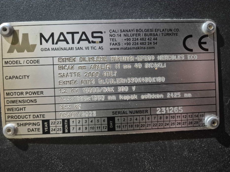 Krajalnica piekarnicza, do chleba, automat, Herkules, Matas, 2023r.