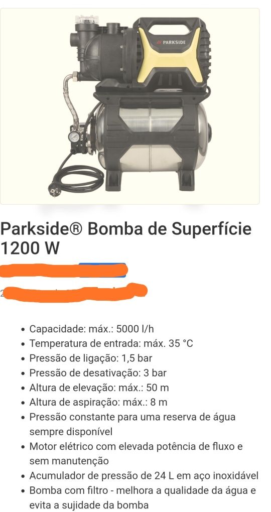 Bomba Água De Superfície ,vendo 100€00