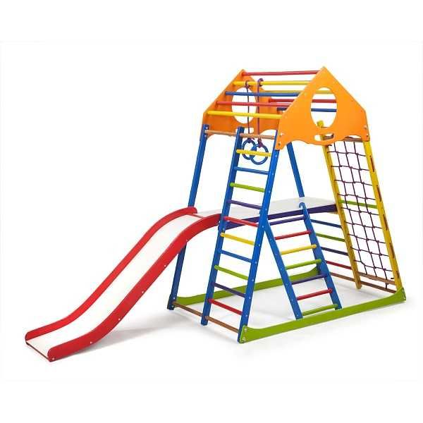 Дитячий спортивний комплекс KindWood Color Plus 2 з бука
