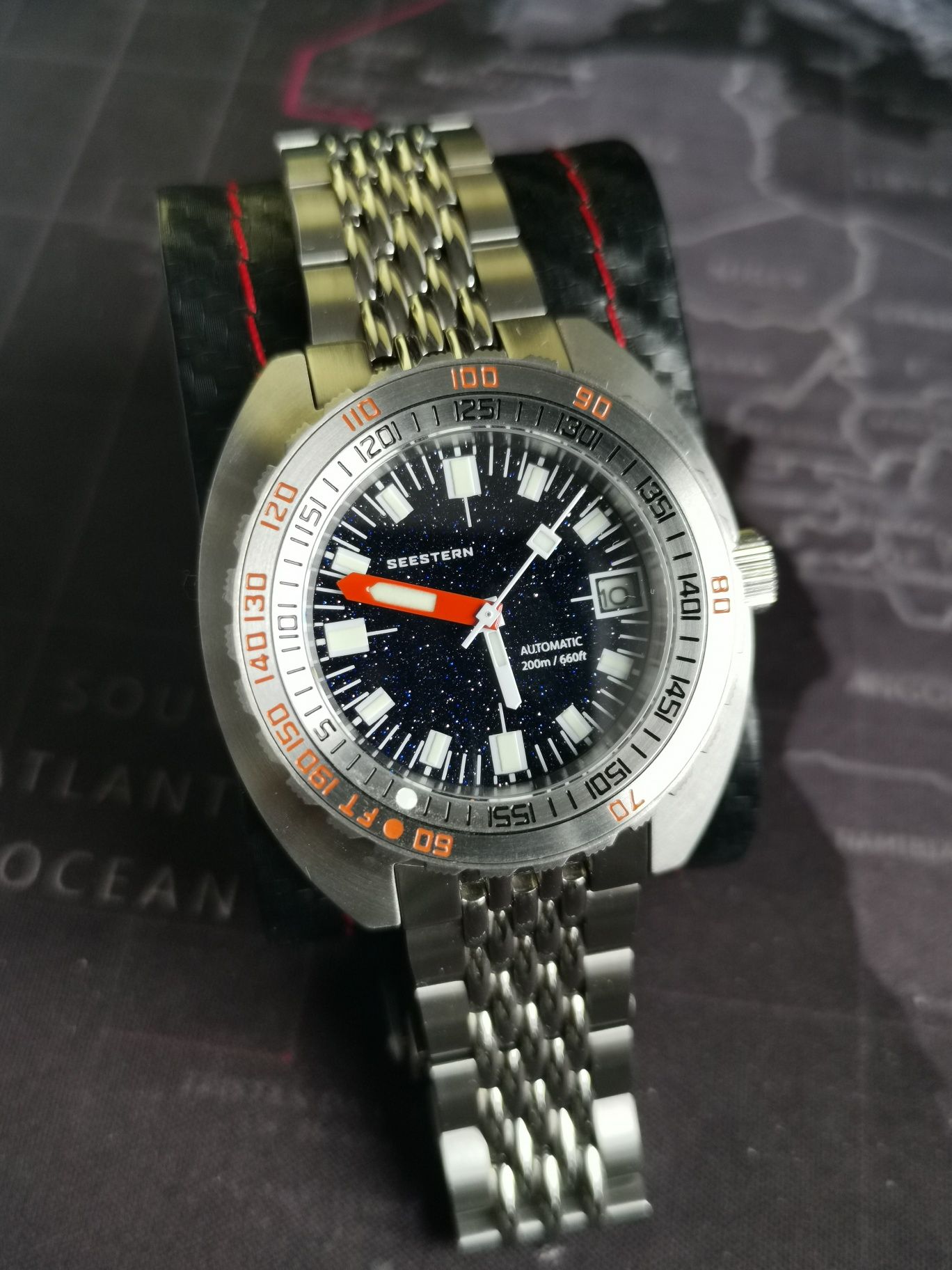 Zegarek Seestern Elegancki Homage Nurek Diver Nowy
