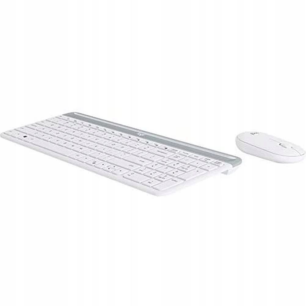 zestaw klawiatura i mysz logitech mk470 biała
